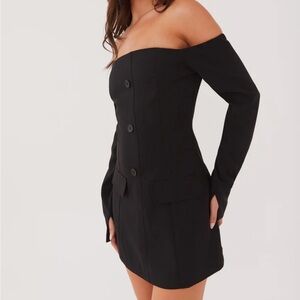 Peppermayo Exclusive - Dominique Blazer Mini Dress - Black